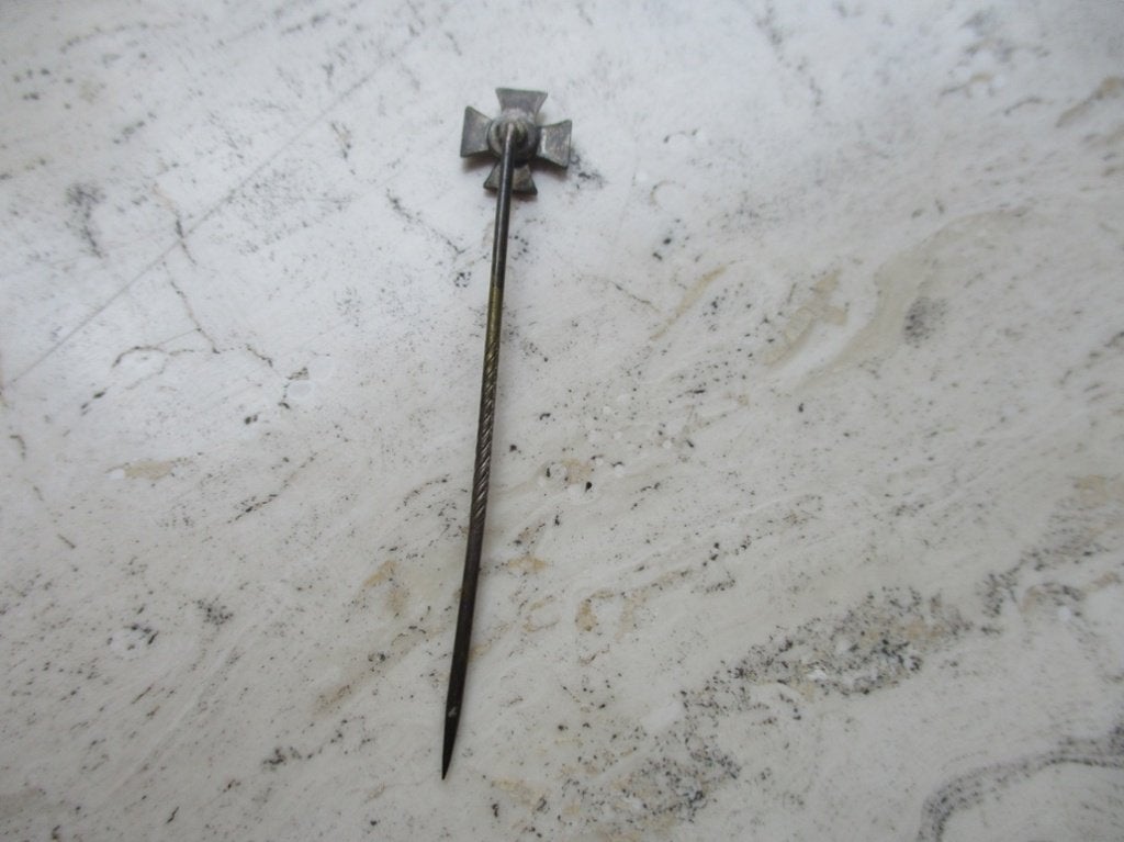 Miniatuurpin EK1 9mm, Verzamelen, Ophalen of Verzenden, Landmacht, Duitsland, Lintje, Medaille of Wings