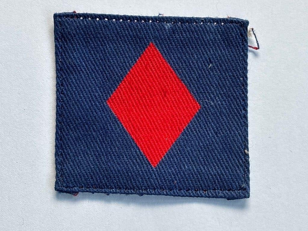WW2 BRITISH 61ST INFANTRY DIVISION PRINTED FORMATION PATCH, Ophalen of Verzenden, Landmacht, Engeland, Embleem of Badge