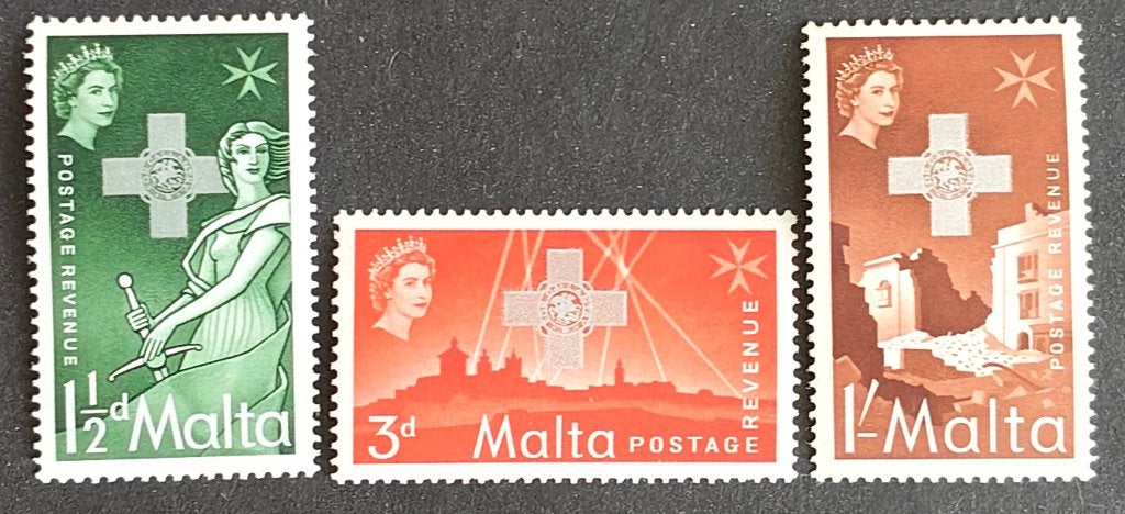 MALTA - Kruis van St. George 1957, Postzegels en Munten, Verzenden, Malta, Postfris
