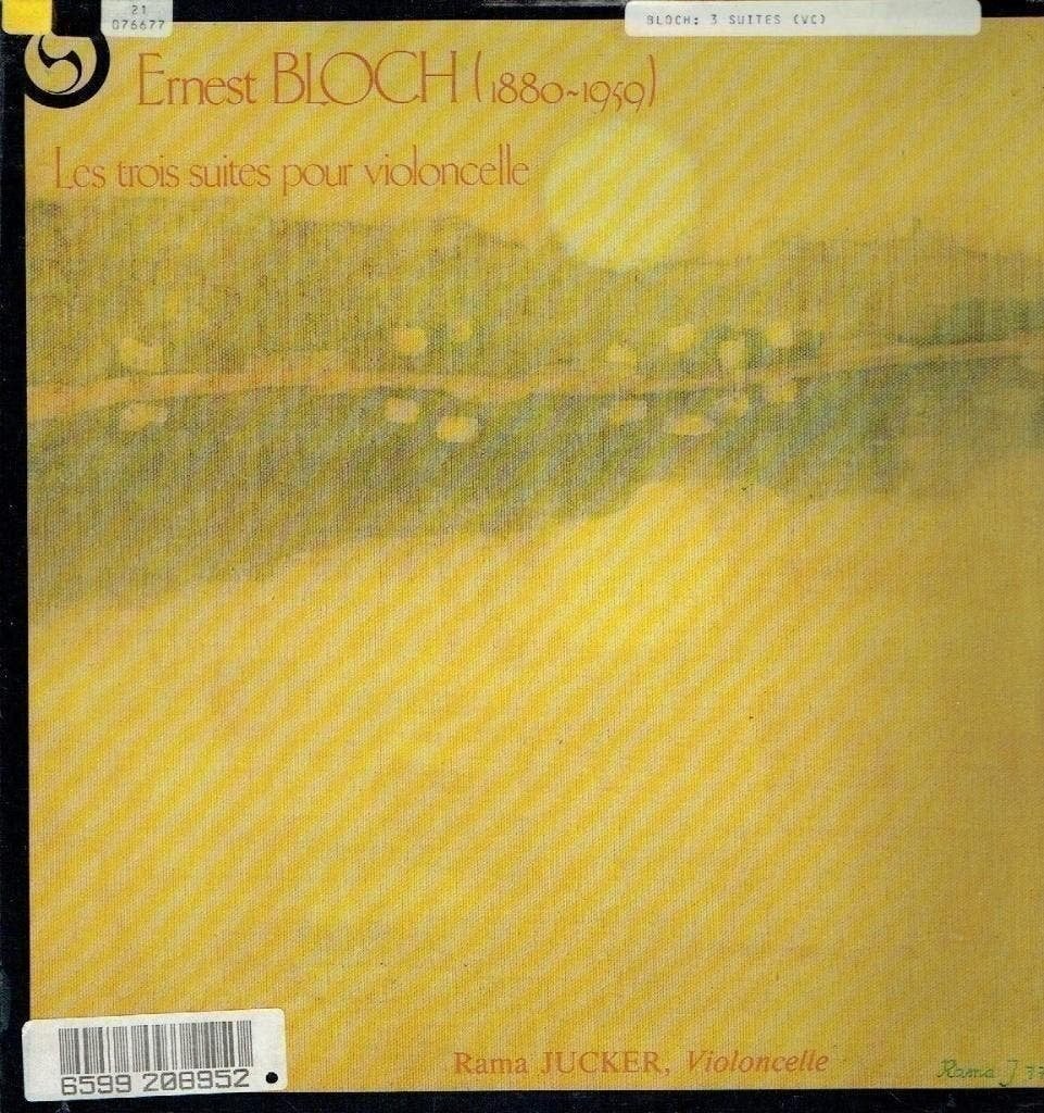 Ernest Bloch-Rama Jucker – Les Trois Suites Pour Violoncelle, Kamermuziek, Verzenden, Zo goed als nieuw, 12 inch