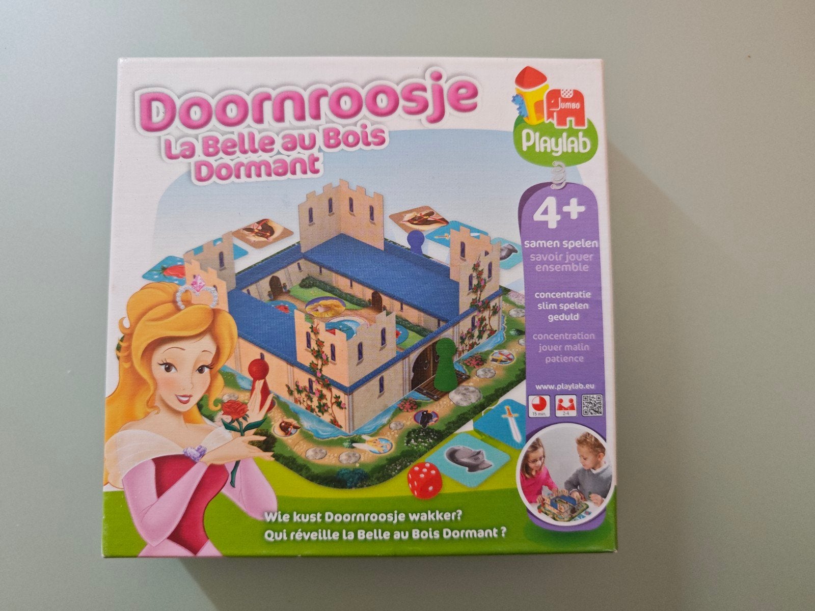Doornroosje spel - Wie kust Doornroosje wakker?, Een of twee spelers, Ophalen of Verzenden, Gebruikt, Playlab