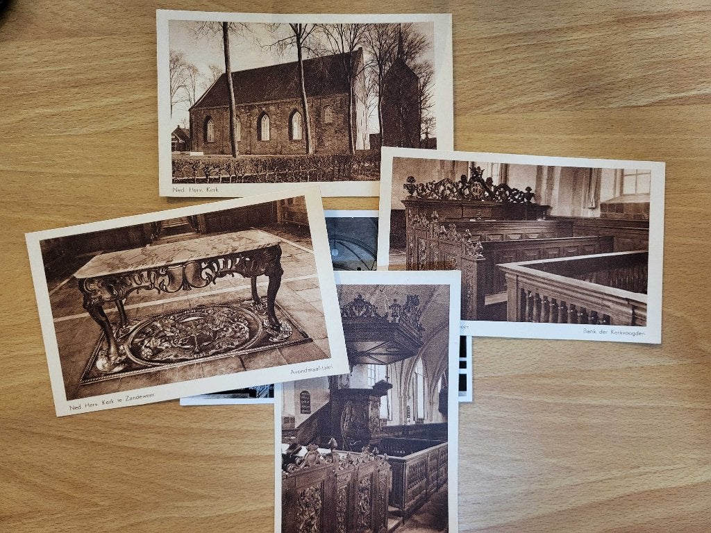 ansicht ZANDEWEER Kerk (5x), Ophalen of Verzenden, Voor 1920, Groningen