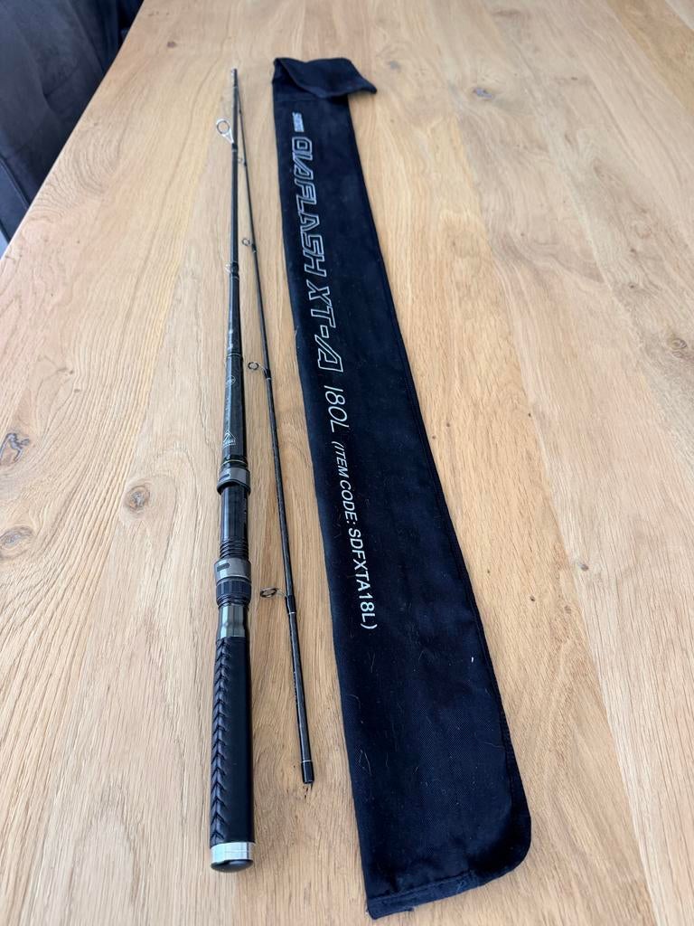 Shimano Diaflash Spinhengel 1.80m 3-14g Lederen Handgreep, Ophalen, Zo goed als nieuw