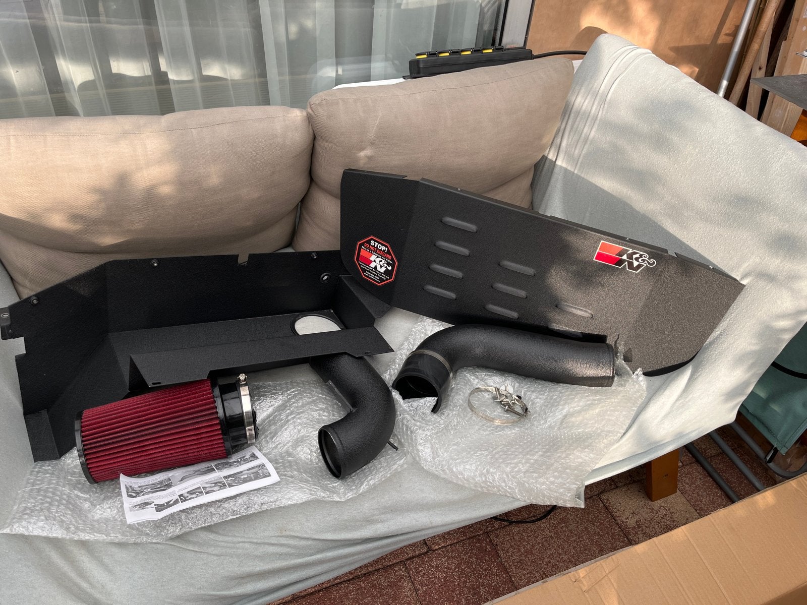 K&N Cold Air Intake Kit voor diverse automerken, Ophalen of Verzenden, Gebruikt, Universele onderdelen