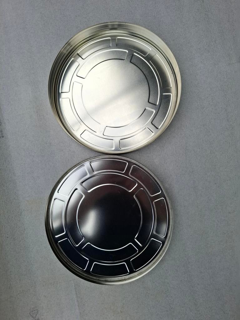 Metalen filmblik rond 28cm, Ophalen of Verzenden