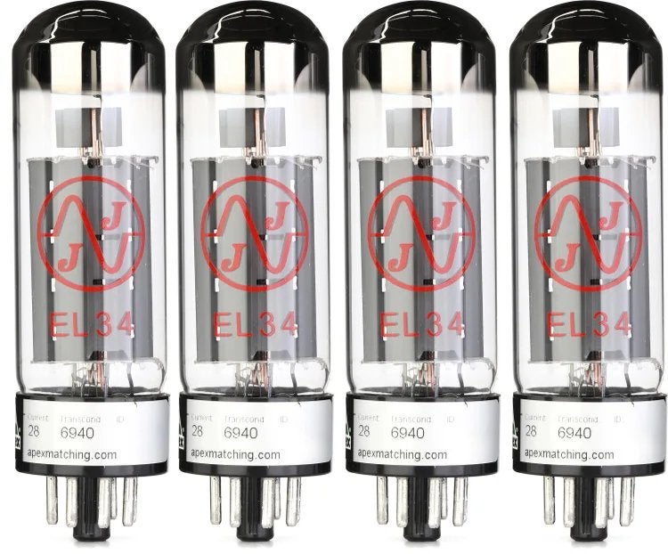 JJ EL34 matched quad (factuur aanwezig) maand oud, Ophalen, Buis of Buizen
