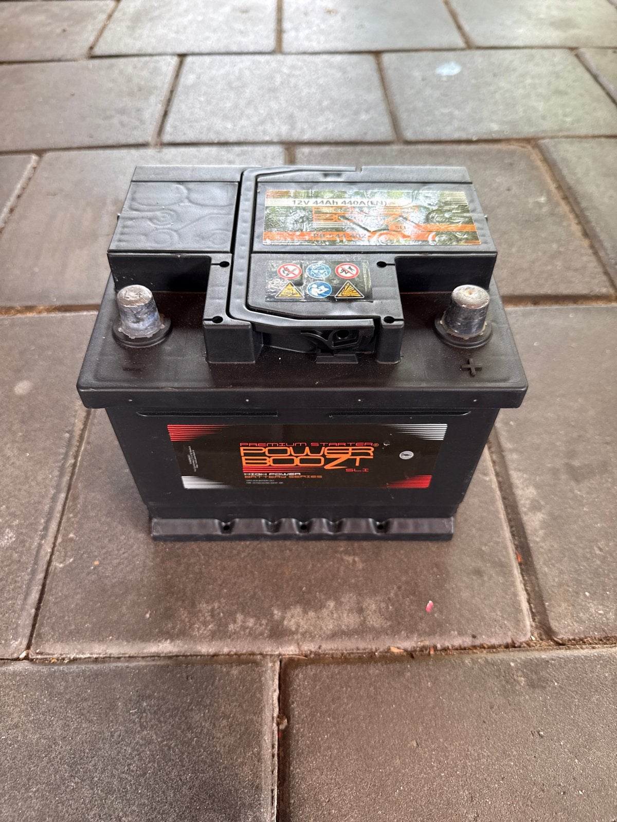 PowerBoozt accu 12V 44Ah 440A(EN) - Slechts 1x gebruikt, Ophalen of Verzenden, Gebruikt, Volkswagen