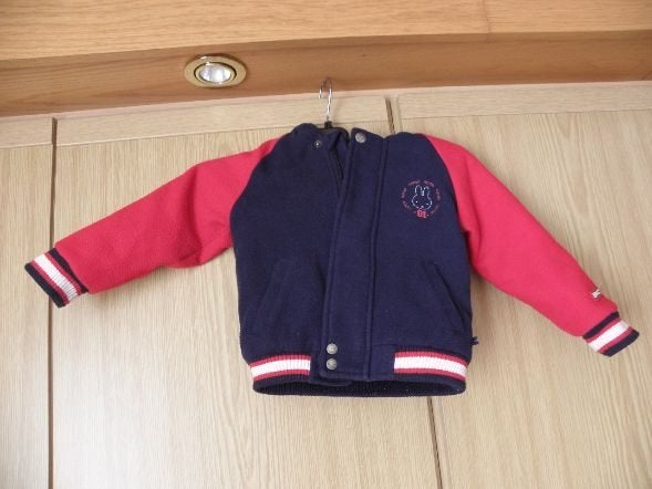 Warm blauw rood gevoerd stretch winter jasje NIJNTJE 86 goed, Gebruikt, Nijntje, Ophalen of Verzenden, Jasje