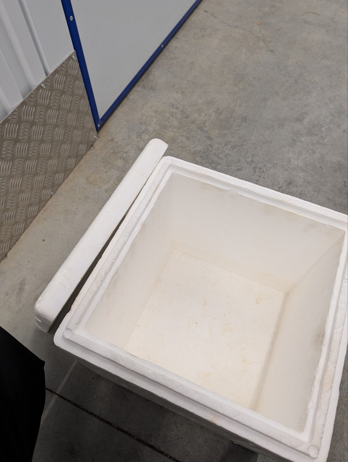 Witte piepschuim koelbox - 10 liter, Ophalen of Verzenden, Gebruikt, Koelbox, Koelelement