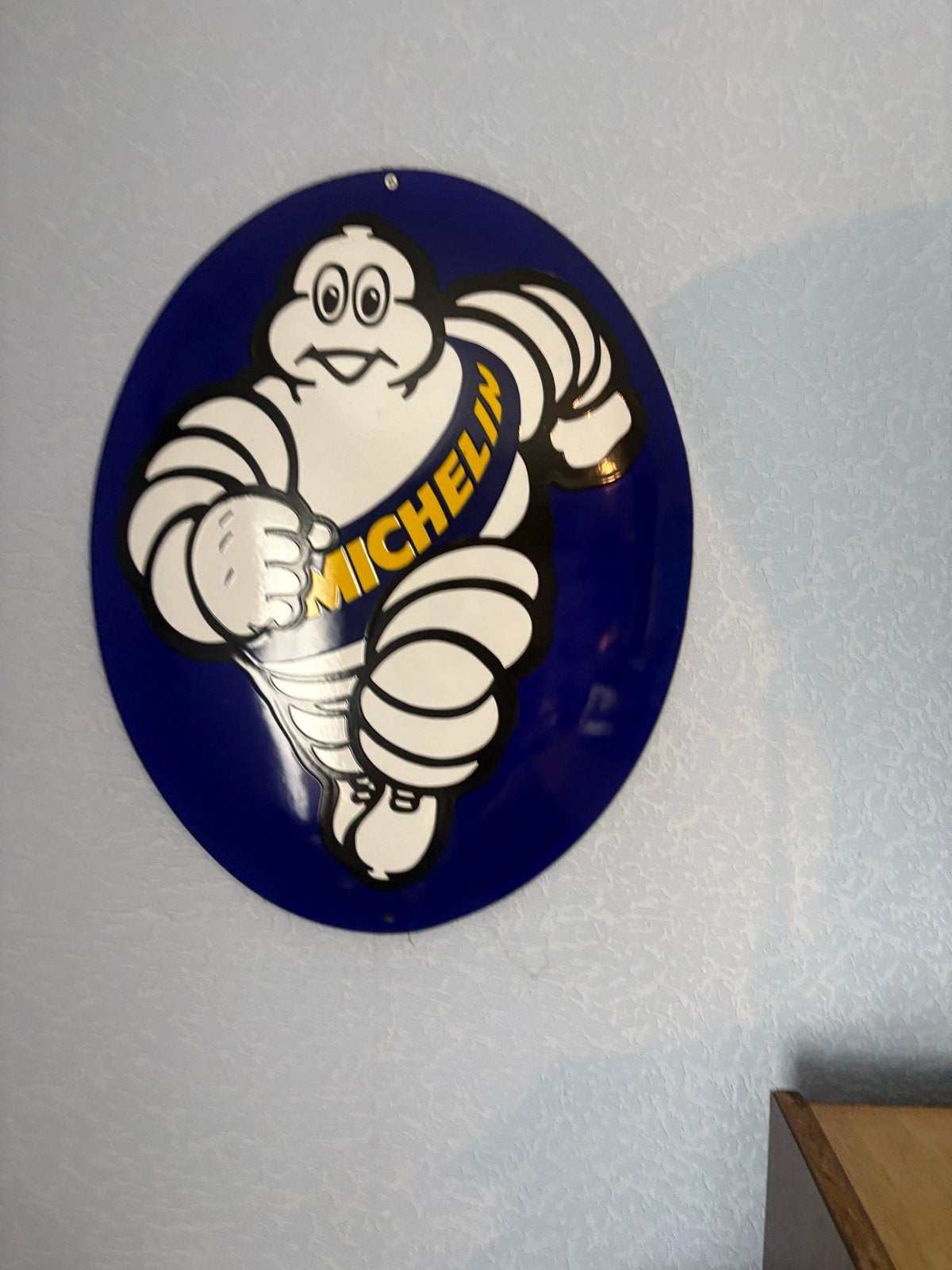 Michelin Man Reclamebord - Vintage Stijl, Ophalen, Zo goed als nieuw, Reclamebord