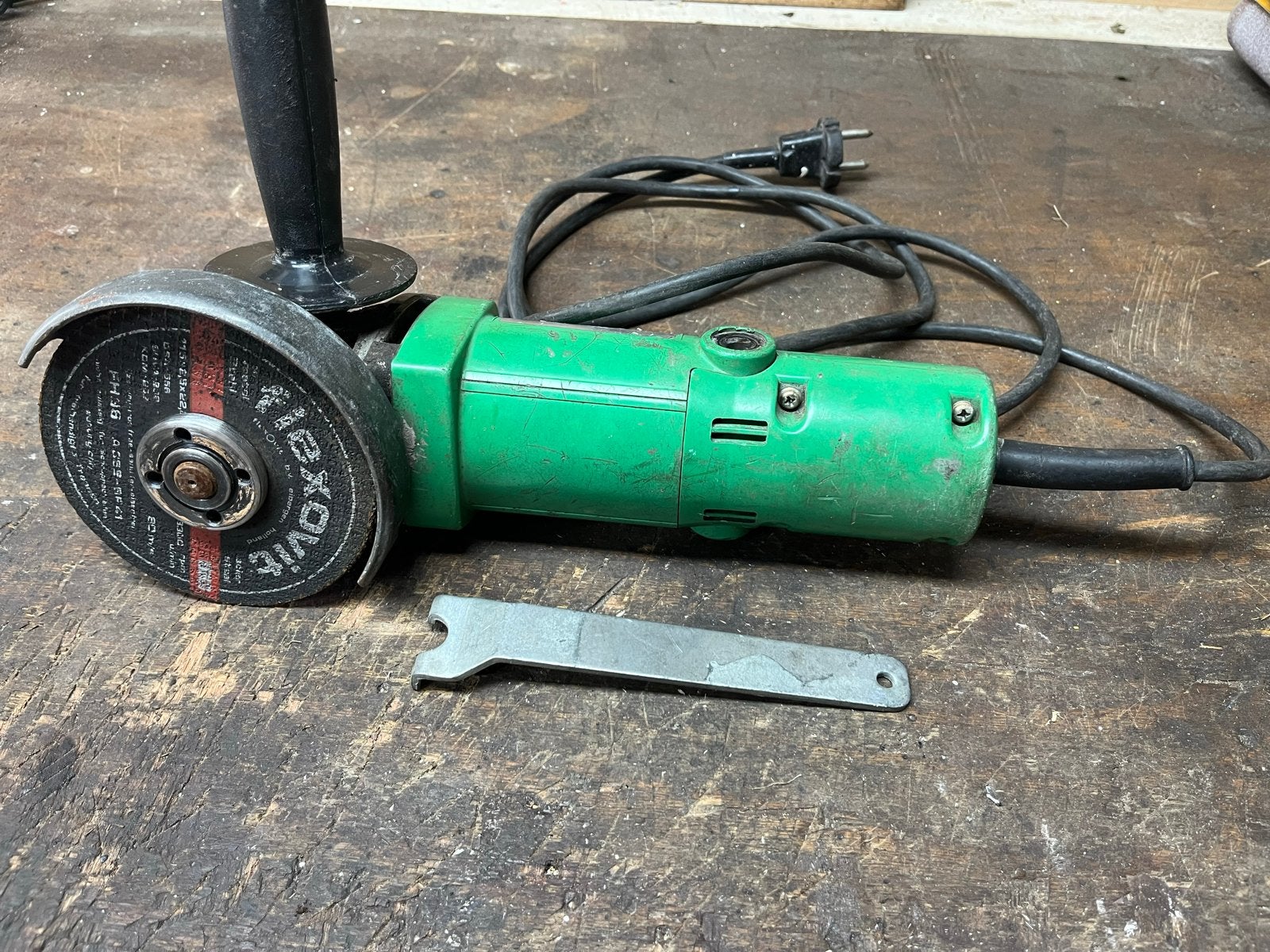 Hitachi C12SA Haakse Slijpmachine - Gebruikt, Ophalen of Verzenden, Gebruikt, 700 tot 1000 watt, Haakse handslijpmachine
