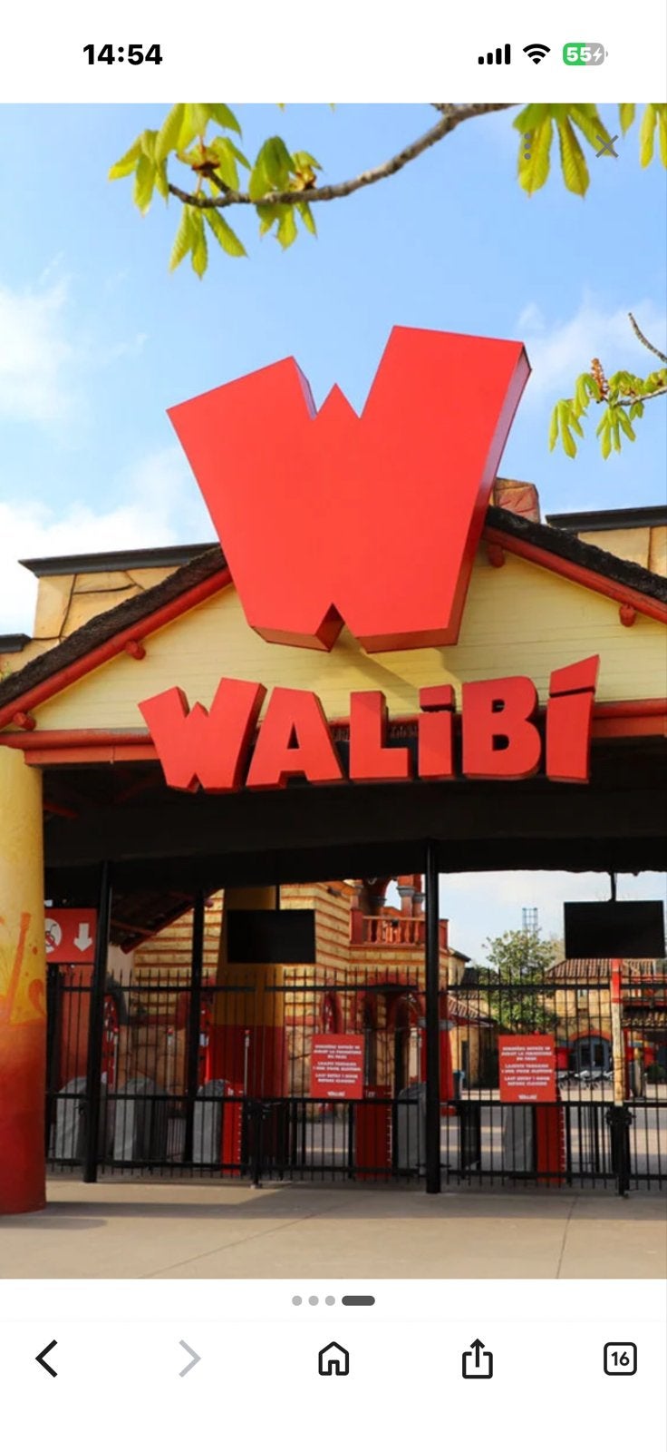 Walibi België, twee tickets, Twee personen, Ticket of Toegangskaart