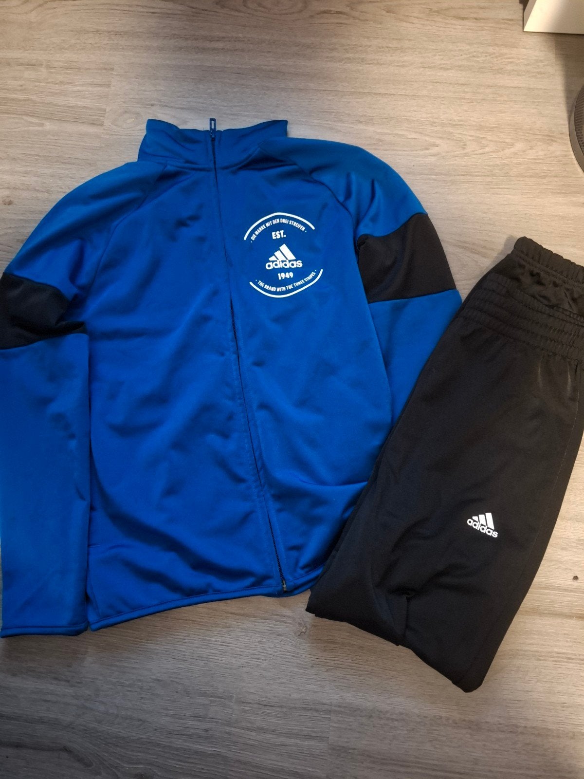 Adidas trainingspak - Blauw/Zwart, Ophalen, Blauw, Overige maten, Adidas