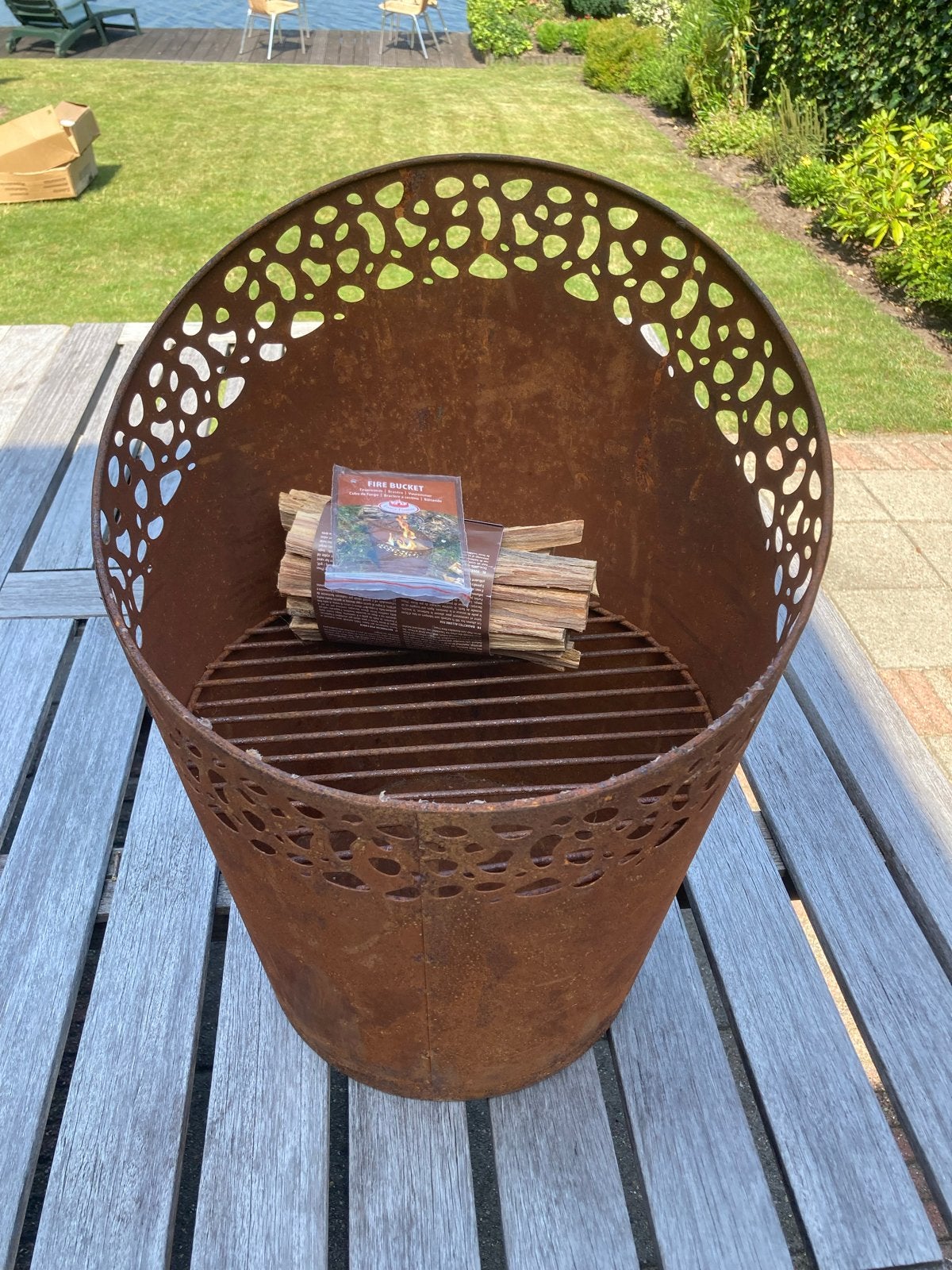 Vuurton / Vuurkorf -barbeque - Roestbruin, Ophalen, Nieuw, Vuurton