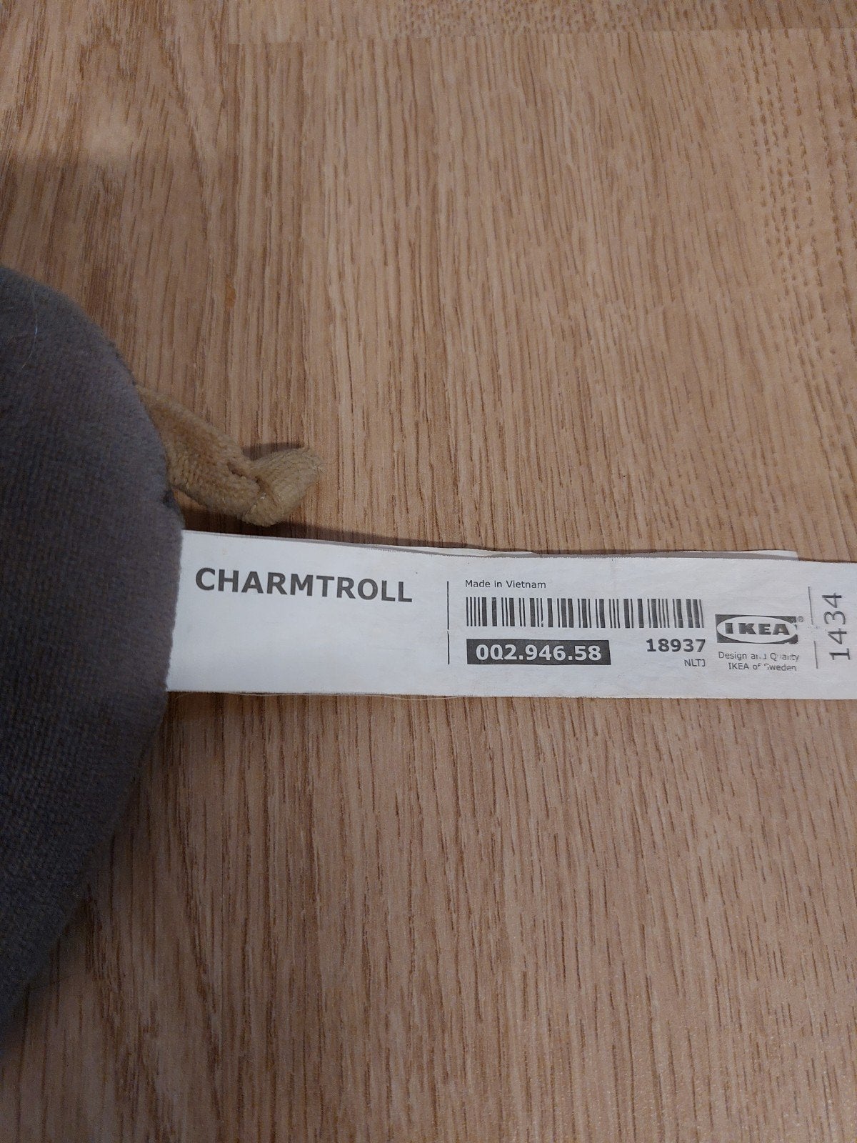 IKEA olifant knuffeltje charmtroll, Kinderen en Baby's, Speelgoed | Knuffels en Pluche, Ophalen of Verzenden