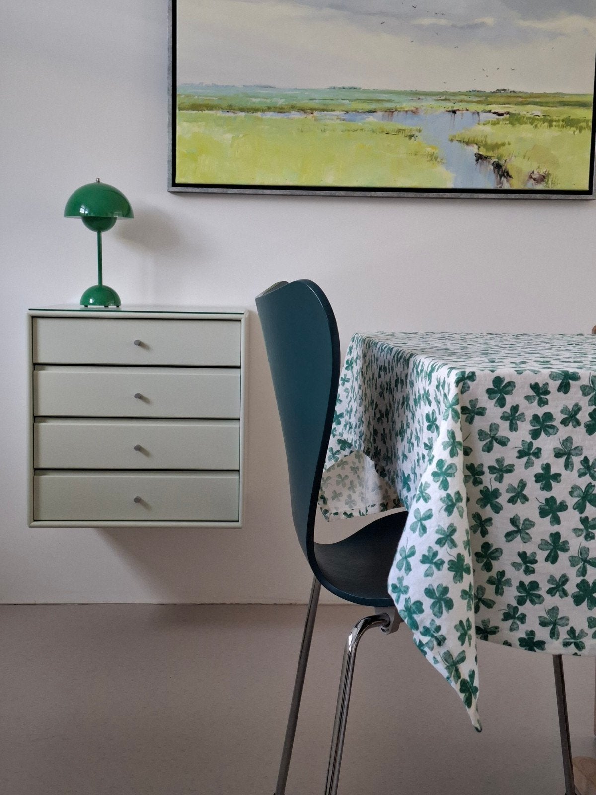 Fritz Hansen Vlinderstoel - Donkergroen, als nieuw!, Huis en Inrichting, Ophalen, Overige kleuren, Scandinavisch Design, Modern, Klassiek