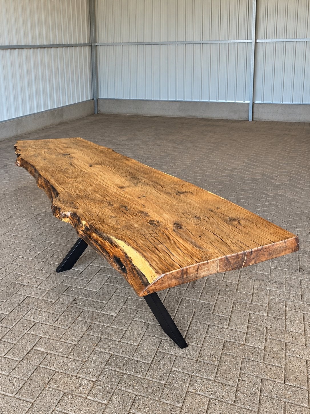 Foto 4 van Aanbieding !! Unieke 3 m tafel – Oud Europees eiken