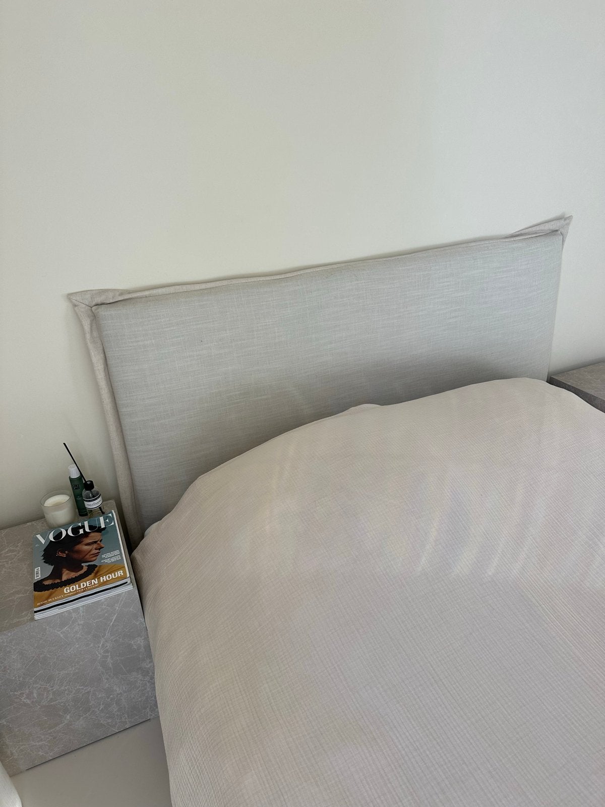 Tanit hoofdbord van Kave Home, Ophalen, Beige, Tweepersoons, Zo goed als nieuw