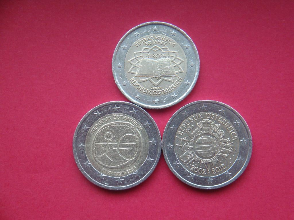 Oostenrijk setje speciale 2 Euromunten 2007 / 2012., Postzegels en Munten, Munten | Europa | Euromunten, Verzenden, Oostenrijk