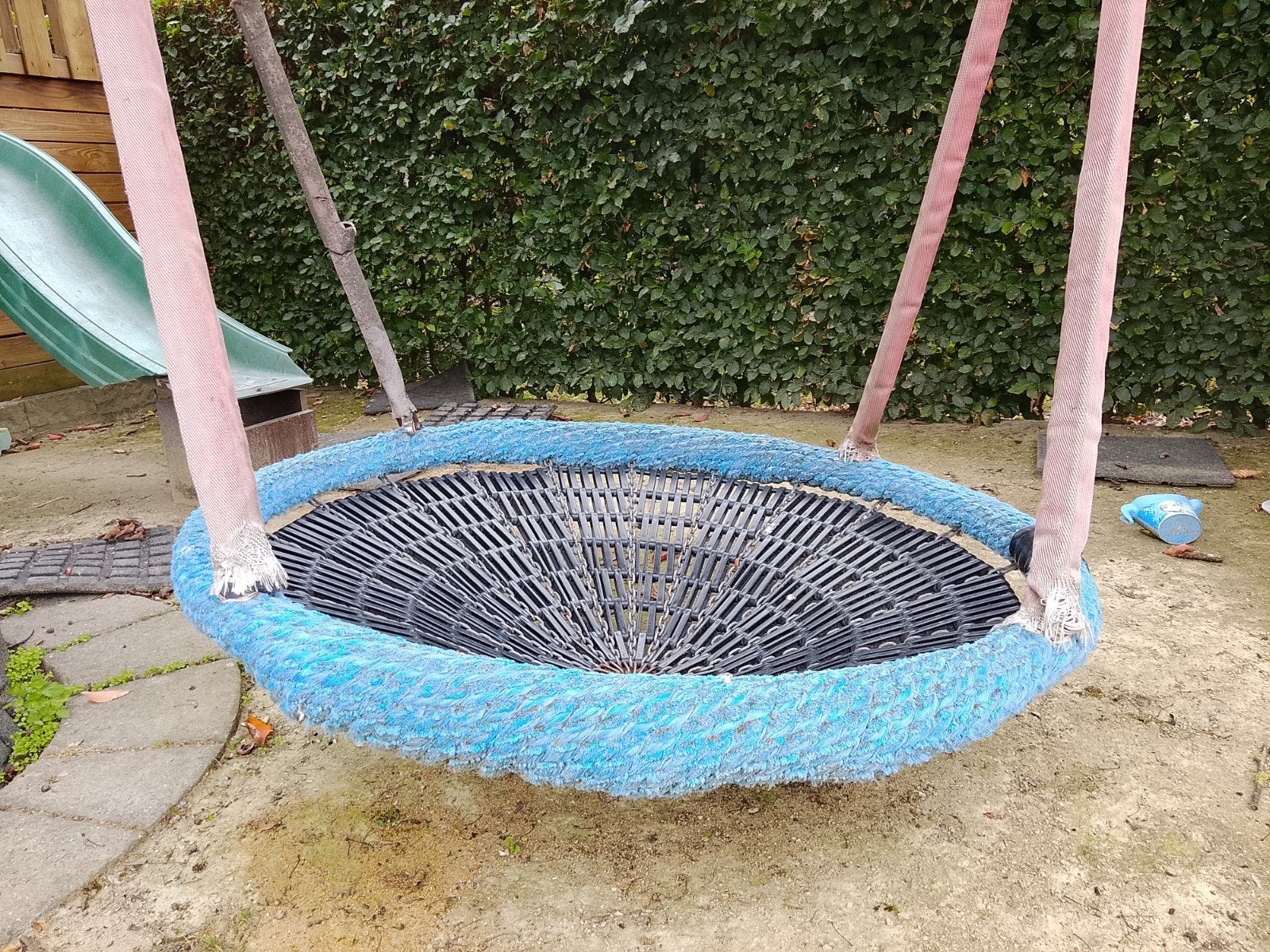 Huck Nestschommel Blauw/Zwart *Ø130 cm**, Ophalen, Zo goed als nieuw, Schommel