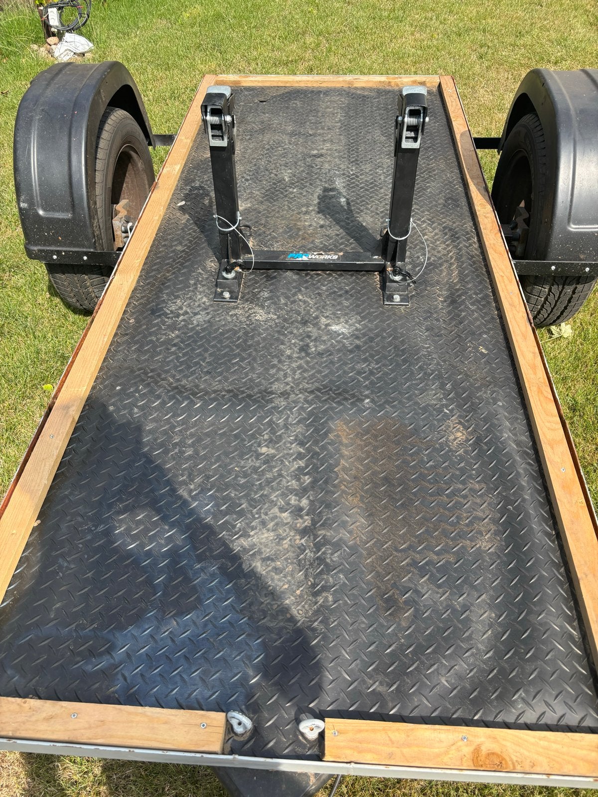 Aanhanger voor crossmotor, Ophalen, Gebruikt