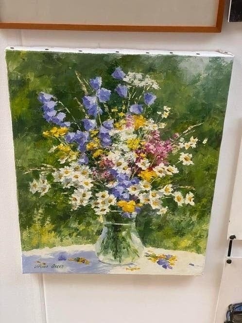 “Zonnige bloemenpracht” (Irina Alex) 2023, Ophalen of Verzenden
