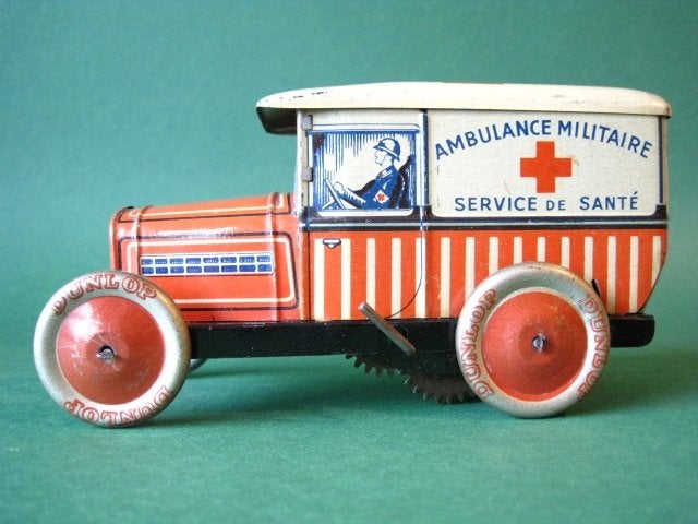 Militaire blikken ambulance Peugeot 201 Frankrijk 1930, Ophalen of Verzenden
