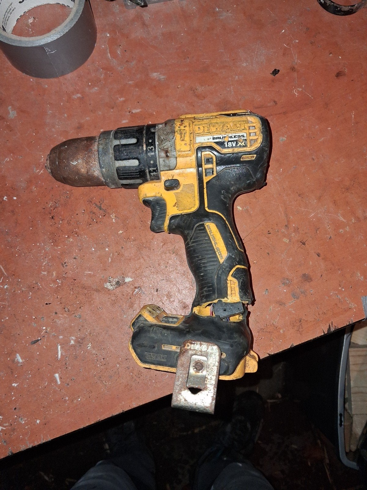 DeWalt boormachine 18v brushless, Ophalen of Verzenden, Gebruikt, Boormachine