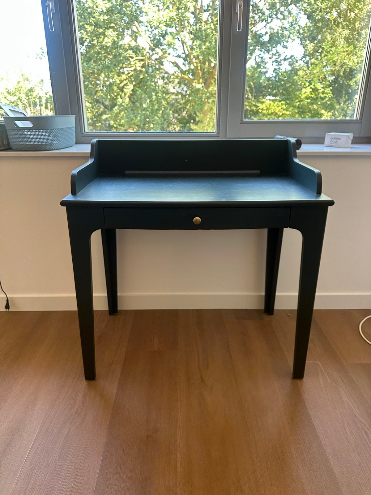 IKEA Lommarp bureau donker blauwgroen, Ophalen, Groen, Gebruikt, Spaanplaat of MDF