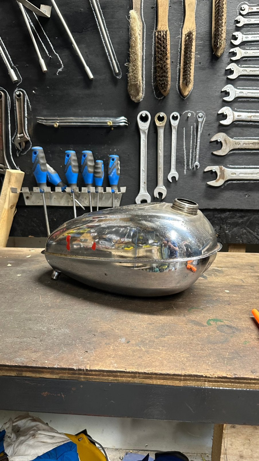 Tomos 4l tank, Ophalen of Verzenden, Zo goed als nieuw, Tank