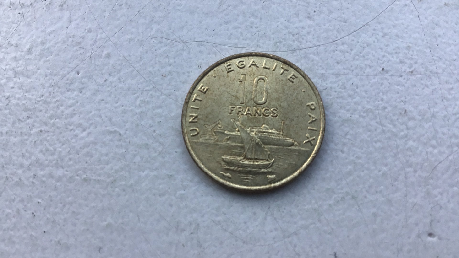 Djibouti 10 francs 1996., Ophalen of Verzenden