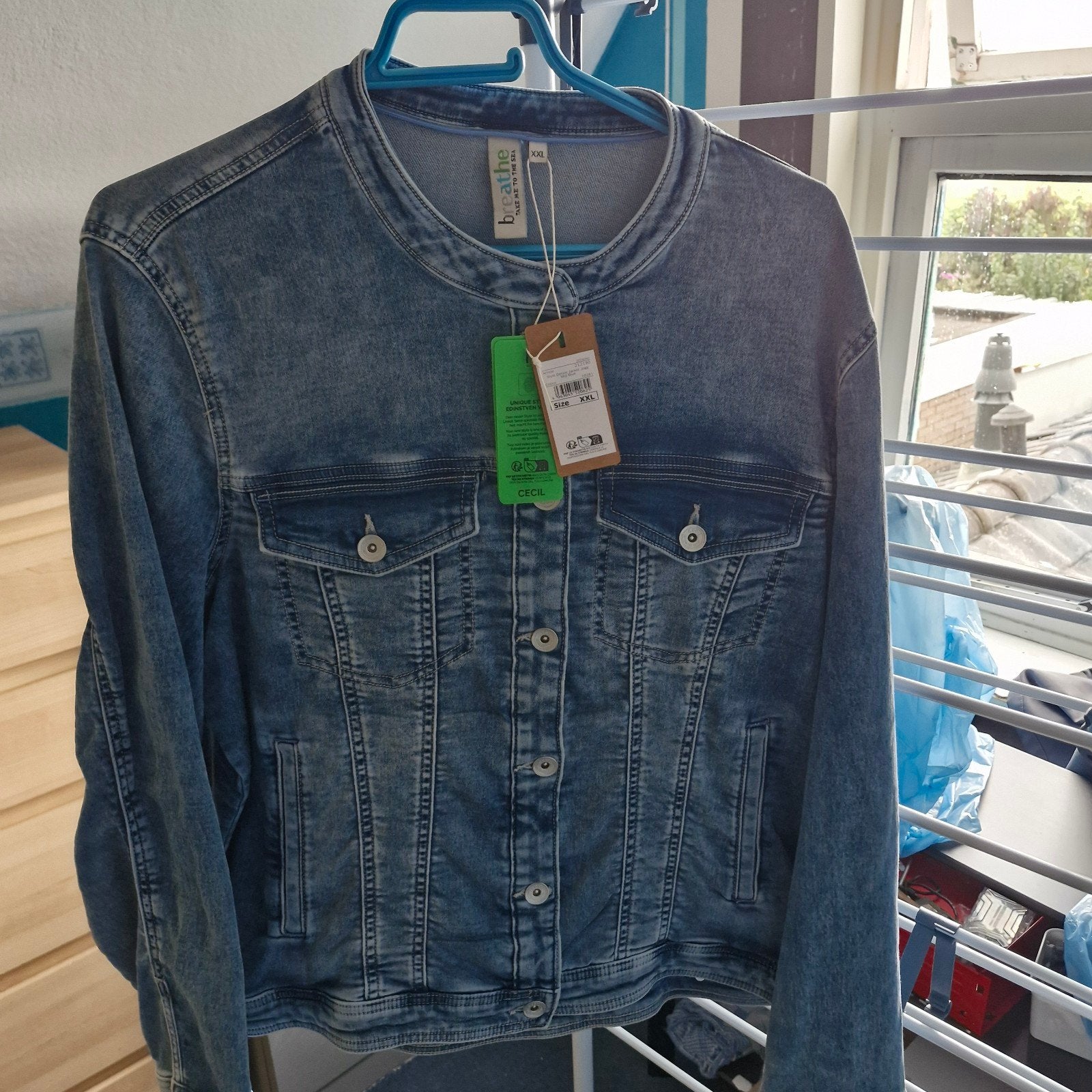 Nieuwe spijkerjas van CECIL, maat XXL, Kleding | Dames, Blauw, Maat 46/48 (XL) of groter, Nieuw, Ophalen of Verzenden