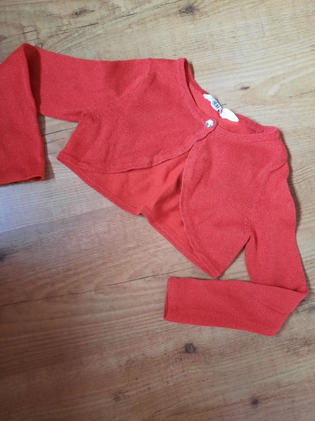 Rood H&M Bolero Vestje Maat 110/116, Ophalen of Verzenden, Zo goed als nieuw, H&M, Meisje