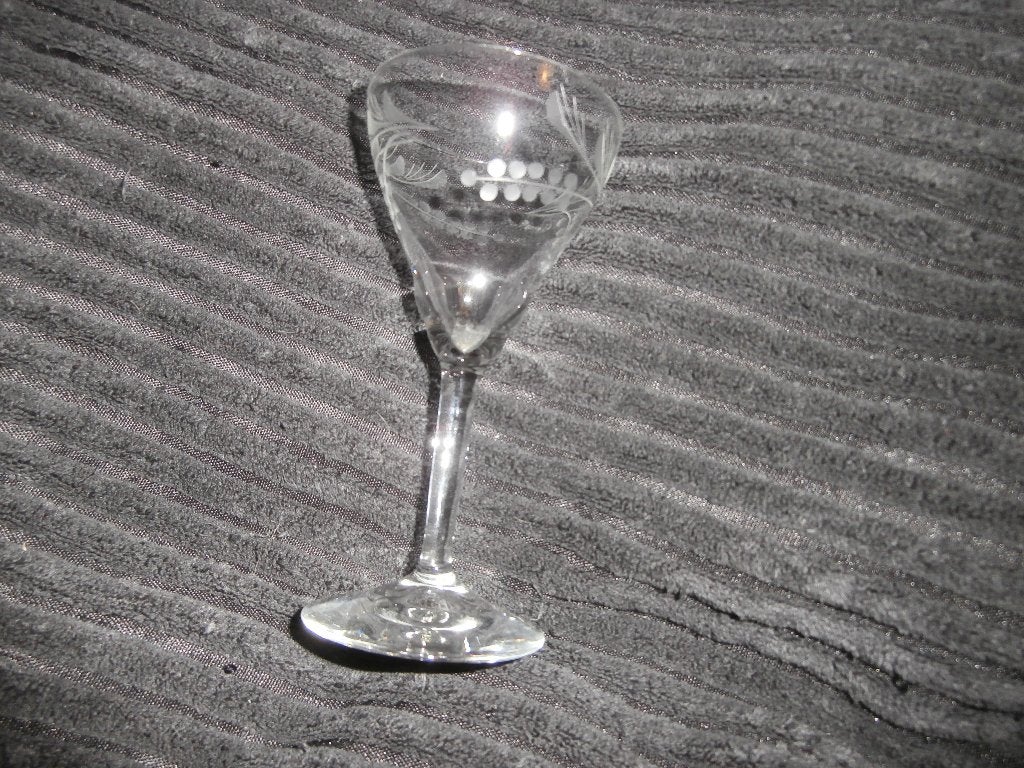 Antiek glas mooie versiering van takjes en druiven of bessen, Antiek en Kunst, Curiosa en Brocante, Ophalen of Verzenden