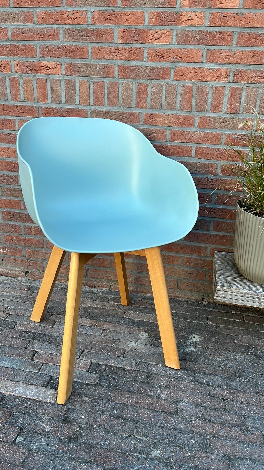 Mooie kuipstoel, Huis en Inrichting, Stoelen, Ophalen, Zo goed als nieuw, Hout, Eén
