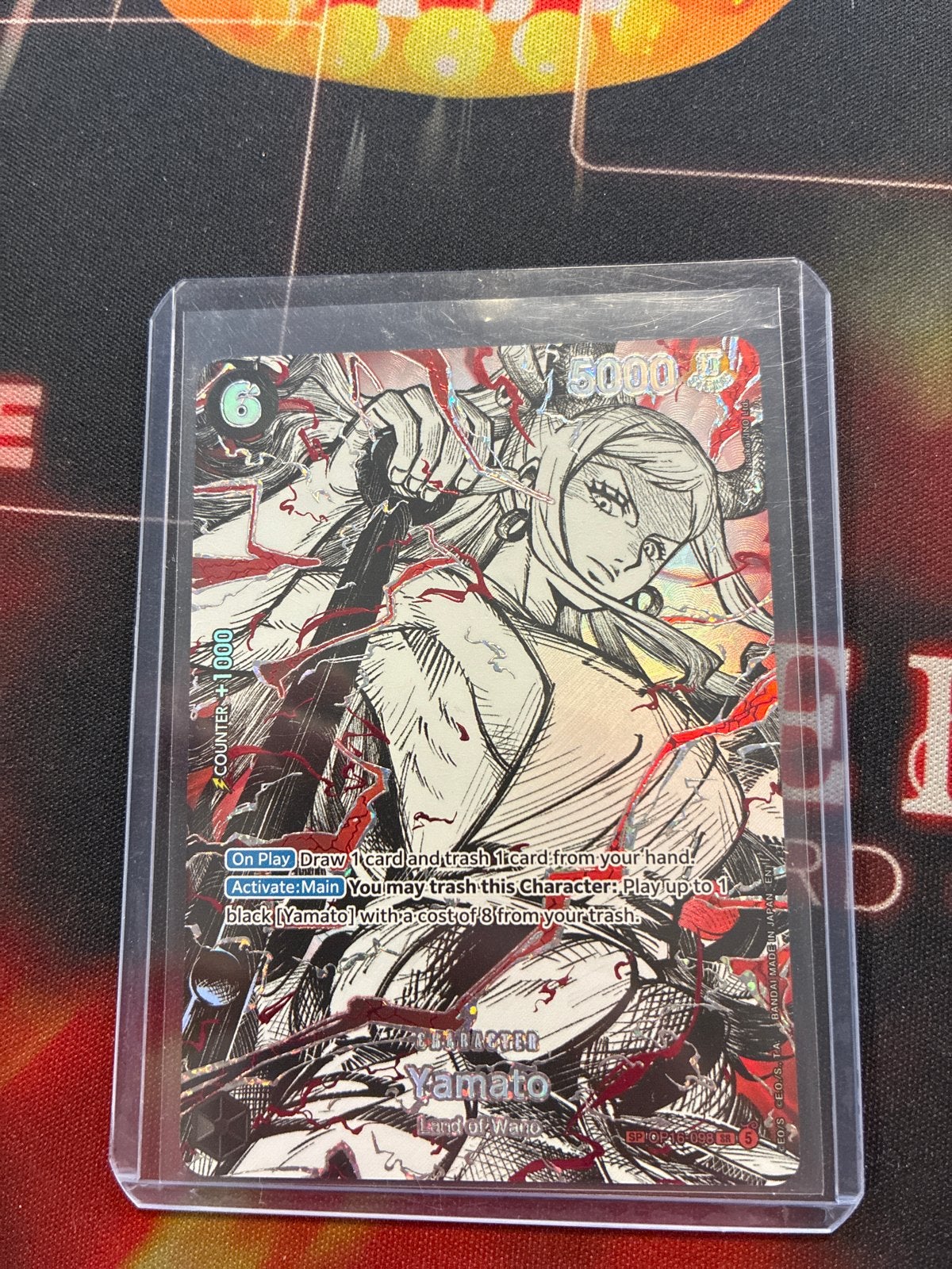 Yamato OP16-098 SR MINT One Piece Card Game, Ophalen, Nieuw, Losse kaart