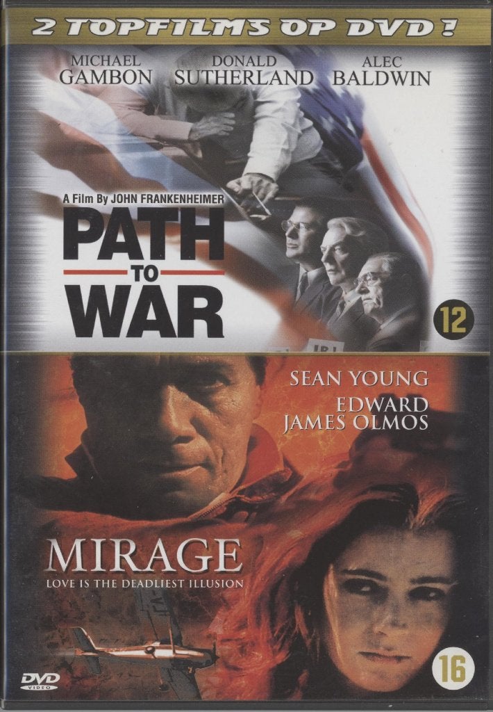 24) 2 films; Pathto War & Mirage: met Sean Young, Cd's en Dvd's, Vanaf 16 jaar, Ophalen of Verzenden, Gebruikt, Actiethriller