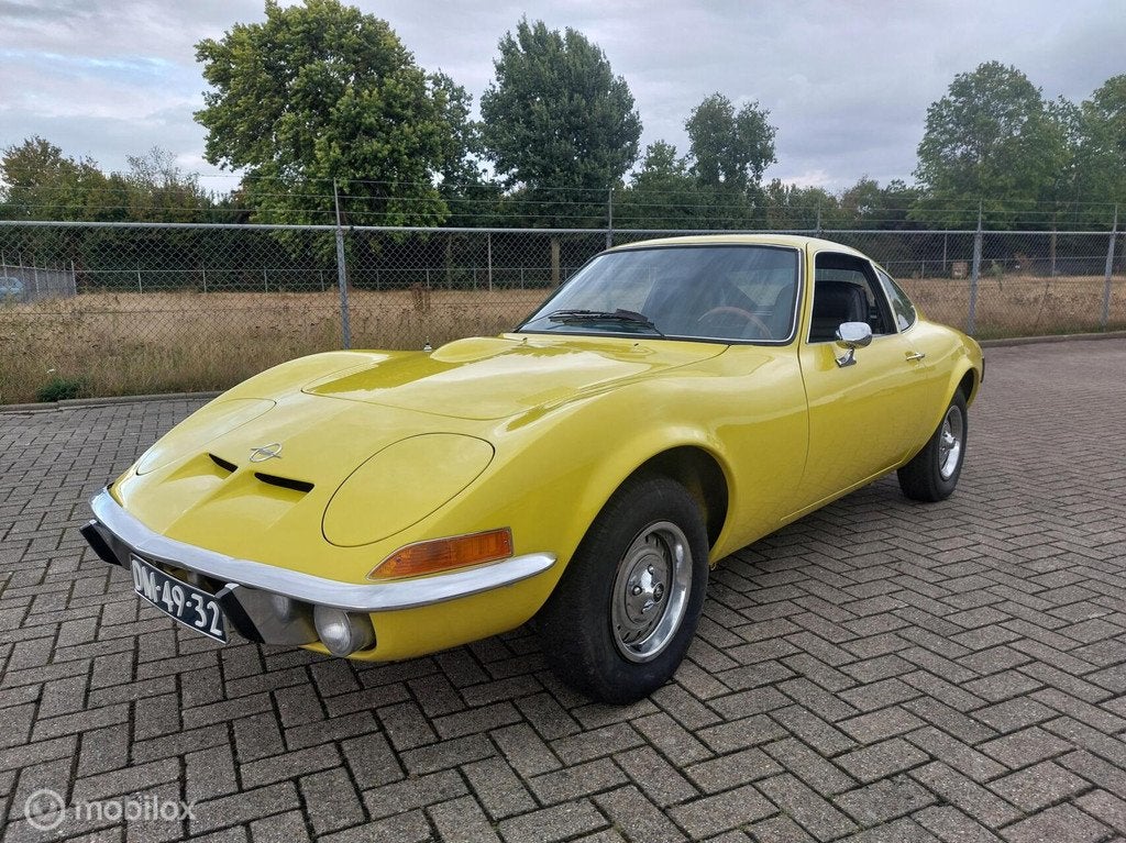 Opel GT 1900 bj 1971 US import NL-kent., 1897 cc, Achterwielaandrijving, Geel, Bedrijf