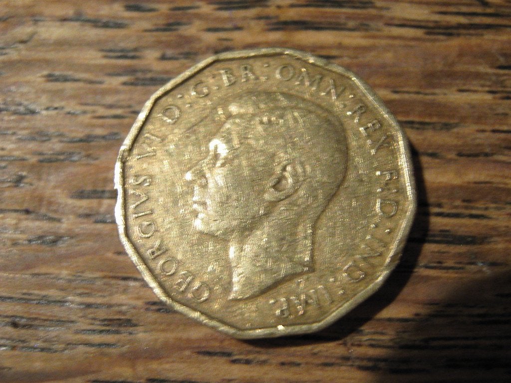 Engeland 3 Pence 1943 "ticky", WW2 #634, Ophalen of Verzenden, Overige landen, Losse munt