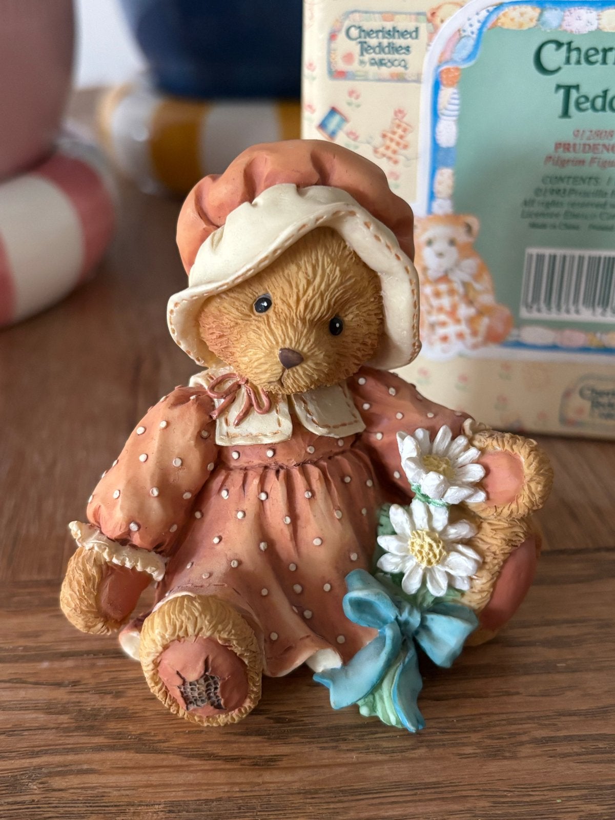 Cherished Teddies Prudence Pilgrim Figurine 1993, Verzamelen, Ophalen of Verzenden, Zo goed als nieuw, Beeldje, Cherished Teddies