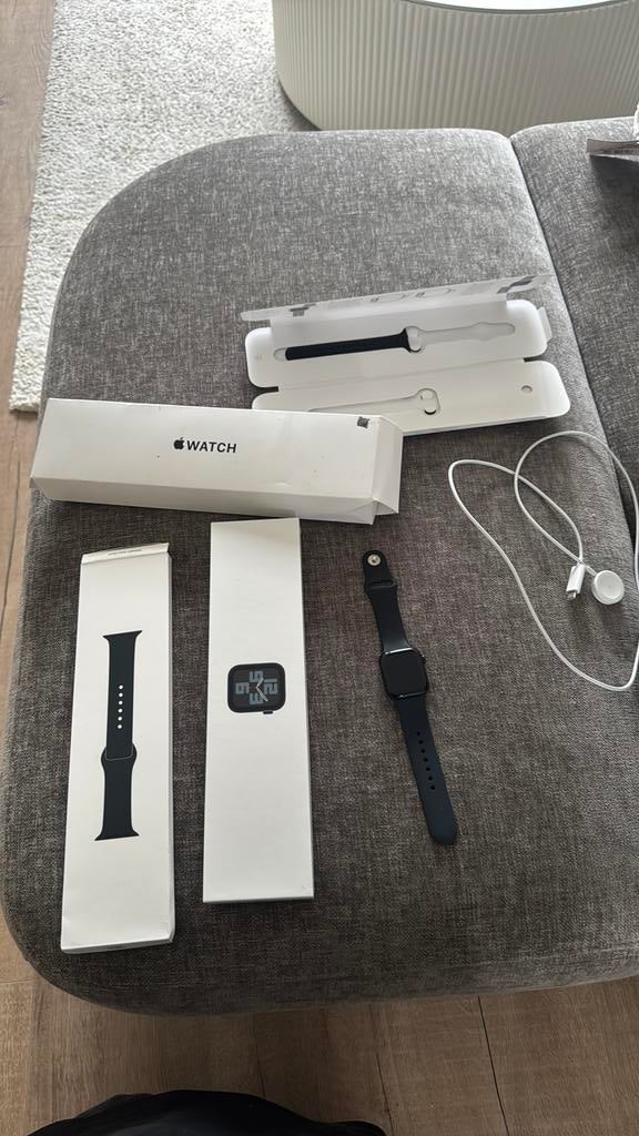Apple watch se midnight aluminium 40mm, Ophalen, Afstand, Zwart, IOS