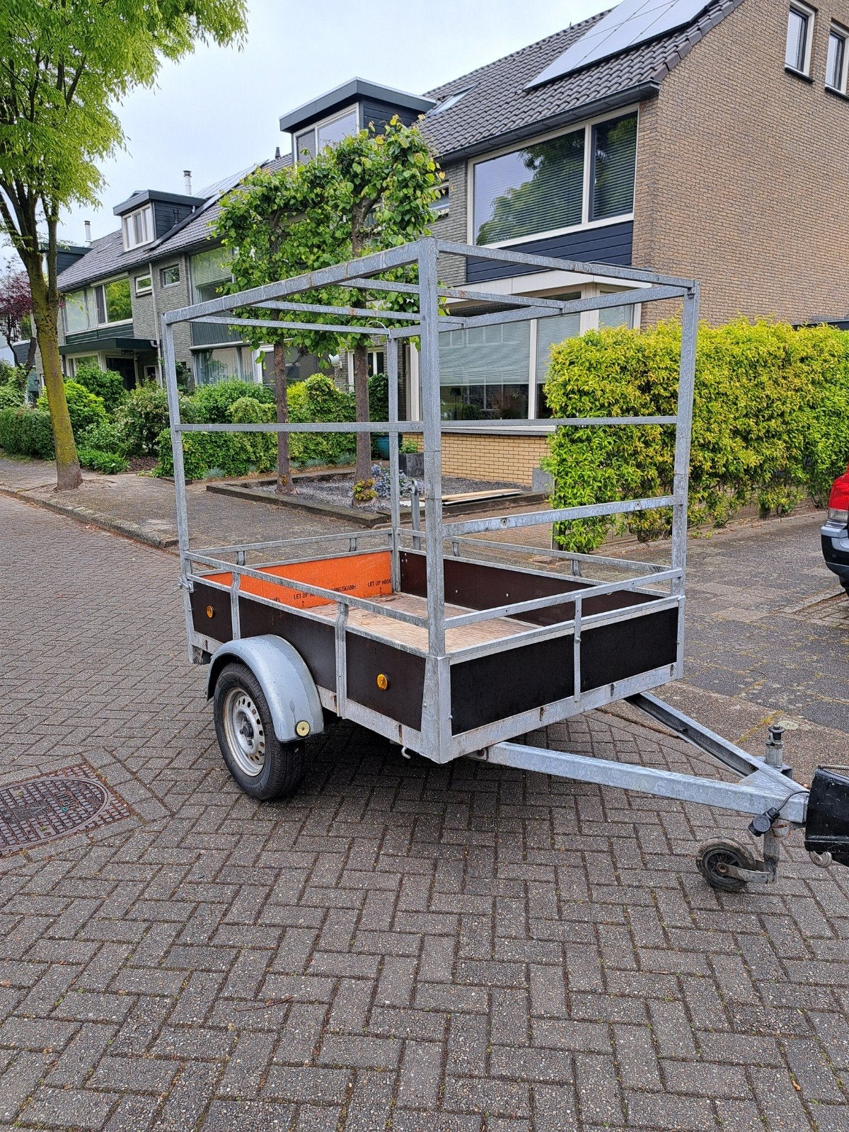 Aanhanger en onderdelen huif, Ophalen, Gebruikt