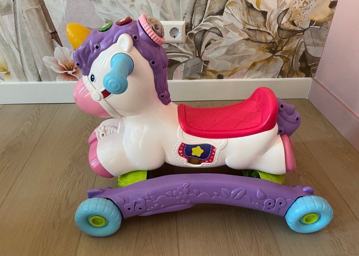 VTech Eenhoorn 3-in-1 Speel & Groei, Ophalen, Zo goed als nieuw, Overige typen, Met licht