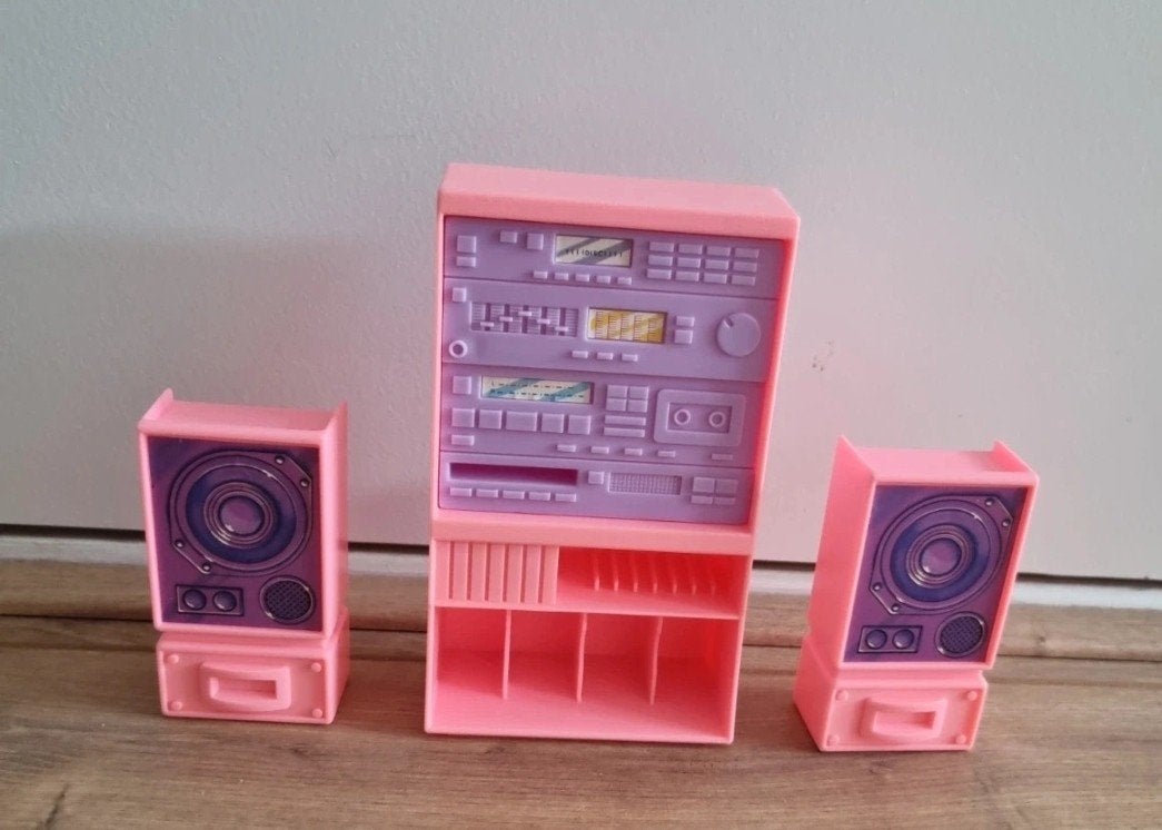 Vintage Barbie Stereotoren / Home Entertainment Center 1989, Ophalen of Verzenden, Gebruikt, Meisje