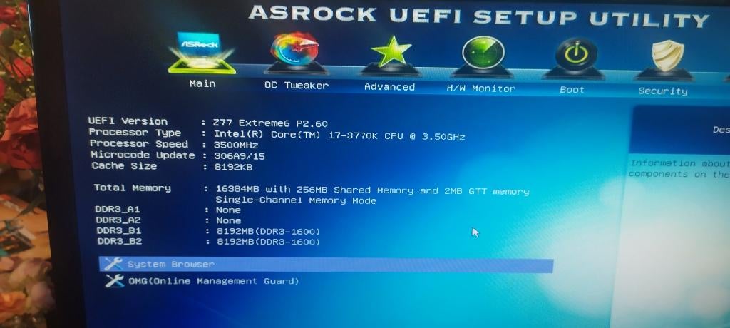 Intel i7-3770K CPU 3,5GHz + ASRock Z77 Extreme6, Gebruikt, Intel Core i7, 3 tot 4 Ghz, LGA 1155