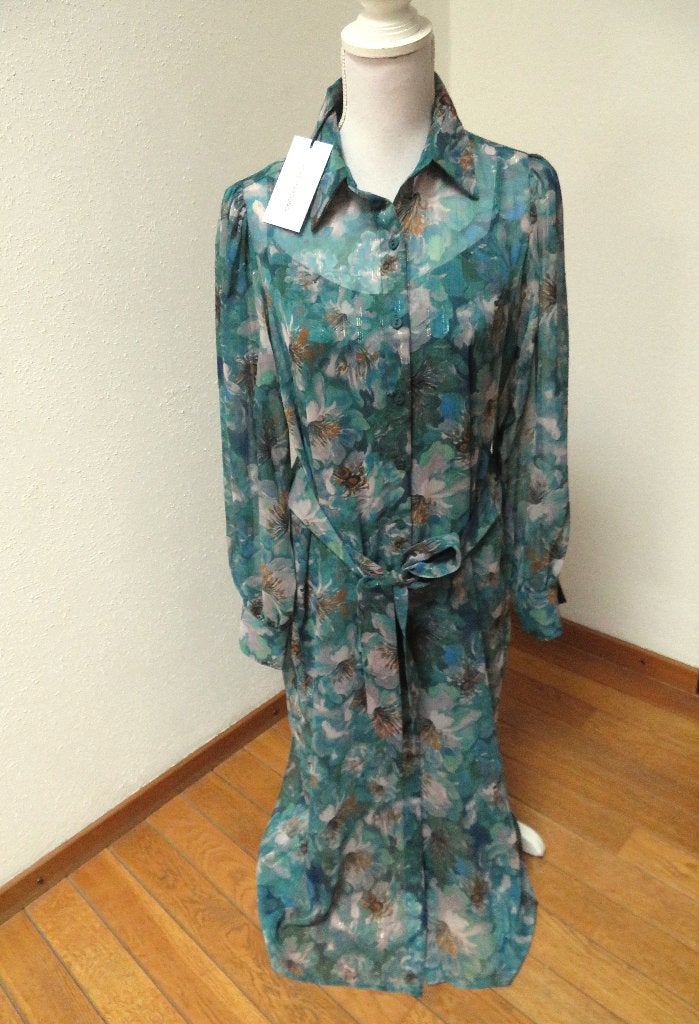 X15 FOREVER YOUNG exclusieve jurk blauw groen M 38/40, Maat 38/40 (M), Blauw, Forever young the Label, Nieuw