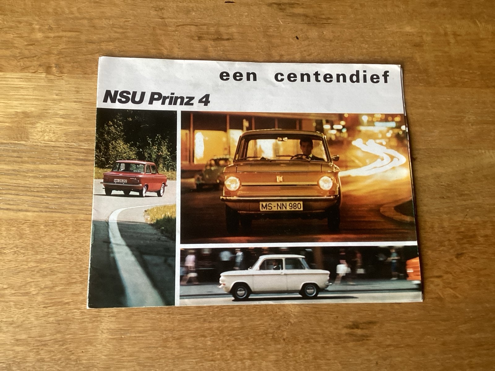 NSU Prinz 4 Brochure - Een Centendief Van der Ploeg Assen, Ophalen of Verzenden, Gelezen, Overige merken