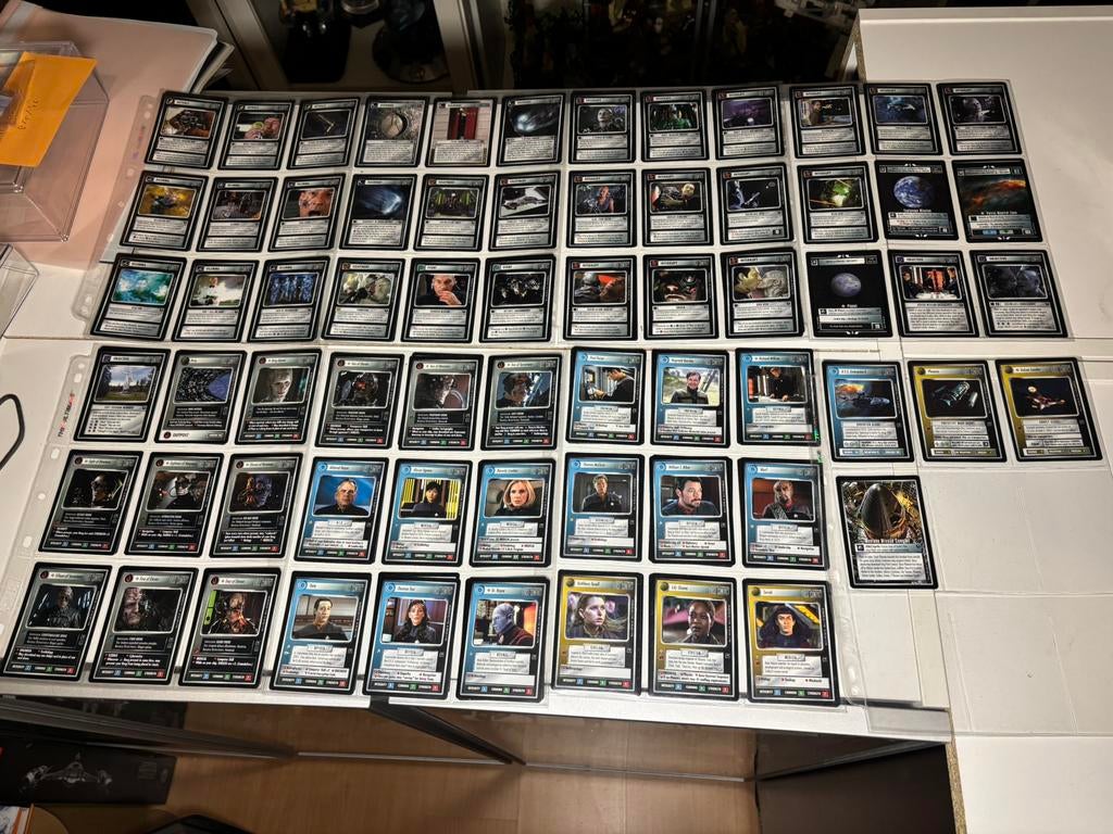 Star Trek CCG First Contact complete set, Ophalen of Verzenden, Zo goed als nieuw, Meerdere kaarten