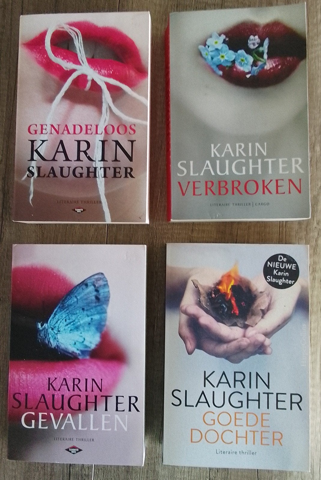Karin Slaughter boeken: 4 spannende Thrillers, Boeken, Thrillers, Ophalen of Verzenden, Gelezen, Karin Slaughter, Nederland