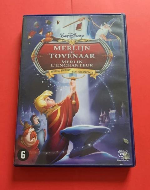 Merlijn de tovenaar DVD, Alle leeftijden, Ophalen of Verzenden, Zo goed als nieuw, Tekenfilm